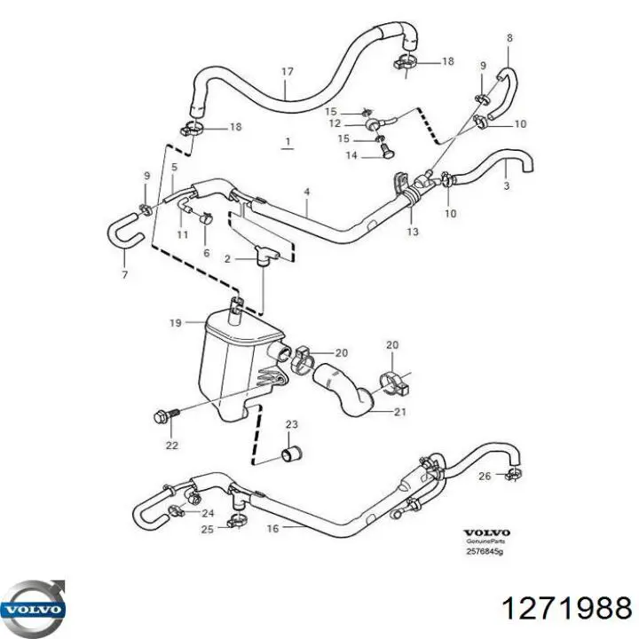 Separator oleju układu wentylacji kadłuda (bloku silnika) Volvo 1271988 cena, od 40,15 USD