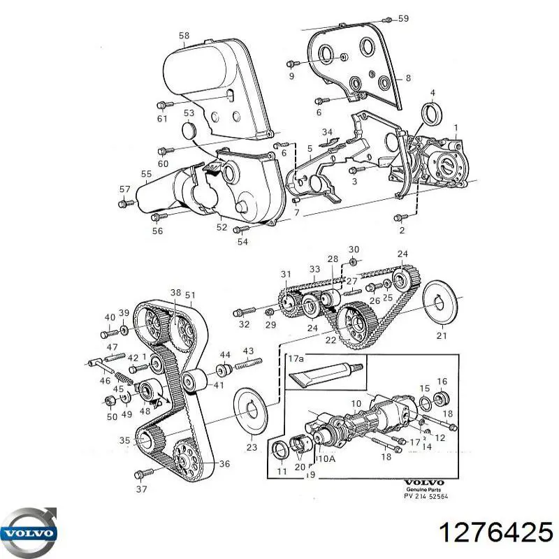Uszczelniacz wału korbowego przedni Volvo 1276425 cena, od 7,58 USD