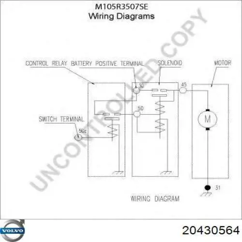 Rozrusznik 20430564 Volvo