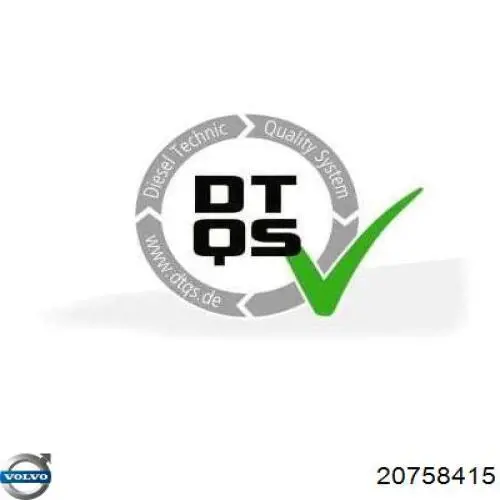 20758415 Volvo Bagnet poziomu oleju w silniku
