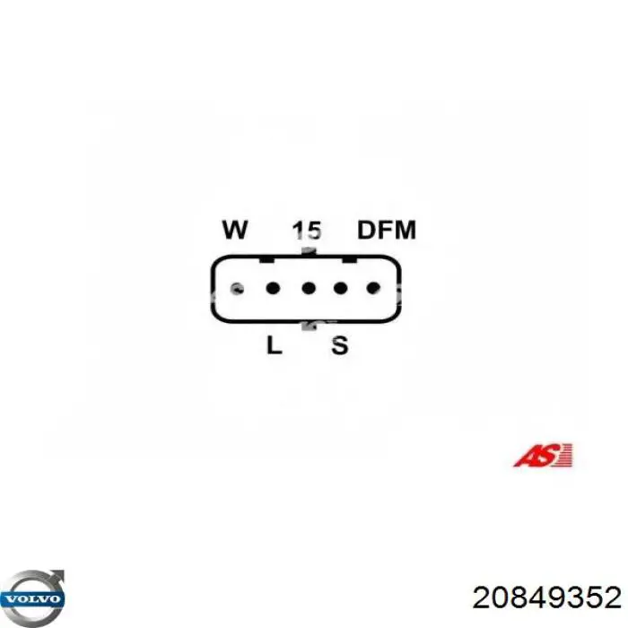 Alternator 20849352 Volvo