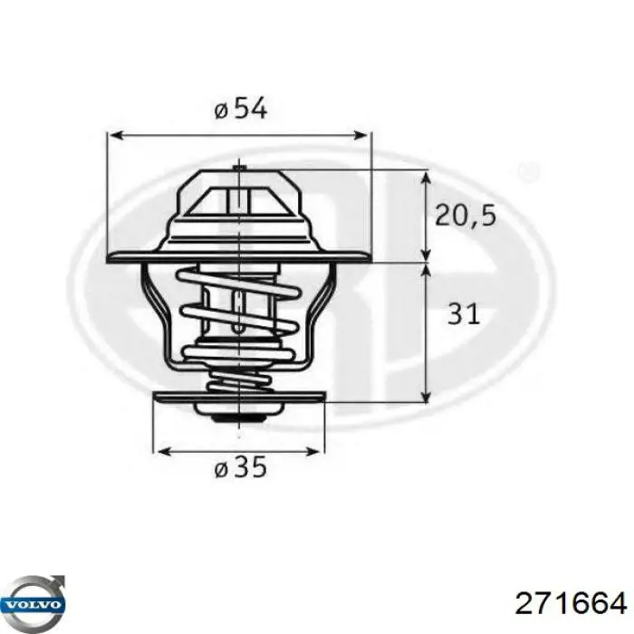 Termostat 271664 Volvo