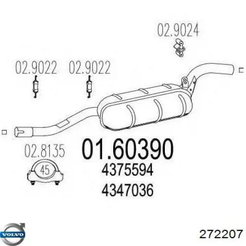 272207 Volvo Świeca zapłonowa