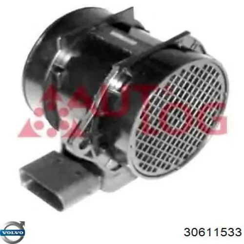 Czujnik przepływu powietrza, przepływomierz powietrza M.A.F. Volvo 30611533 cena, od 67,67 USD