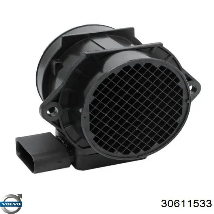 Do koszyka 30611533 Volvo Czujnik przepływu powietrza, przepływomierz powietrza M.A.F.