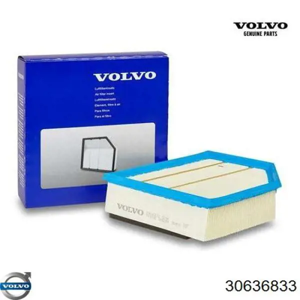 Filtr powietrza Volvo 30636833 cena, od 14,90 USD