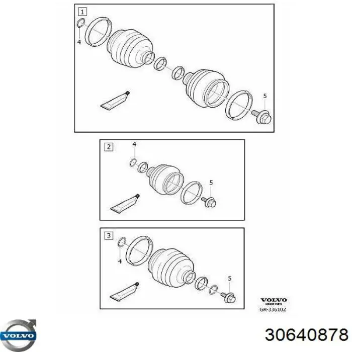 30640878 Volvo półoś napędowa przednia prawa