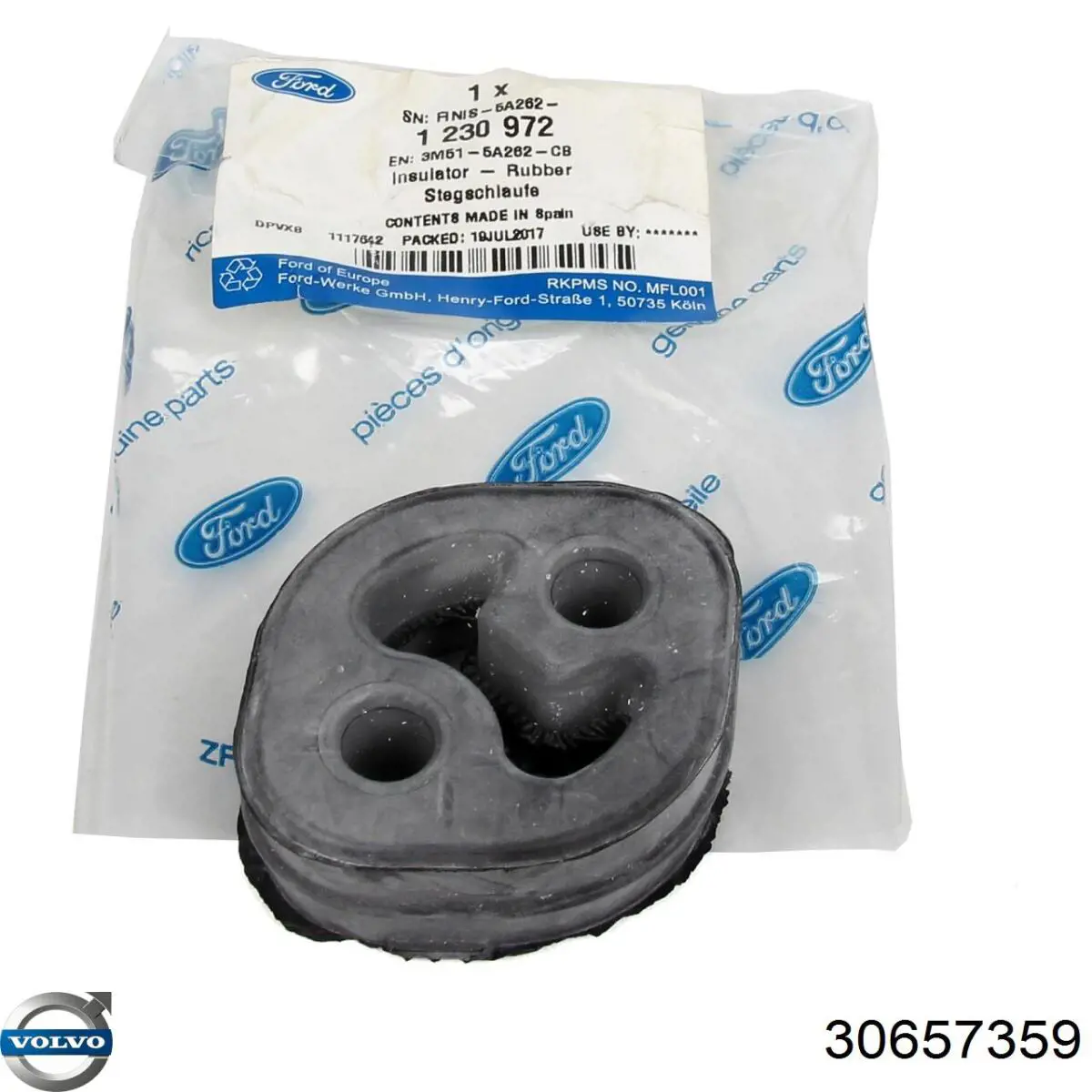 Poduszka mocowania tłumika Volvo 30657359 cena, od 2,64 USD