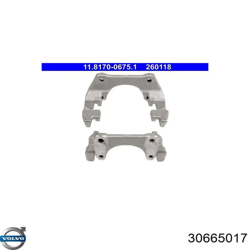 30665017 Volvo Jarzmo zacisku hamulcowego tylnego