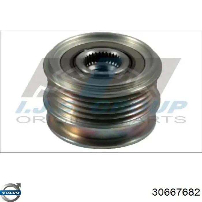 Koło pasowe alternatora 30667682 Volvo