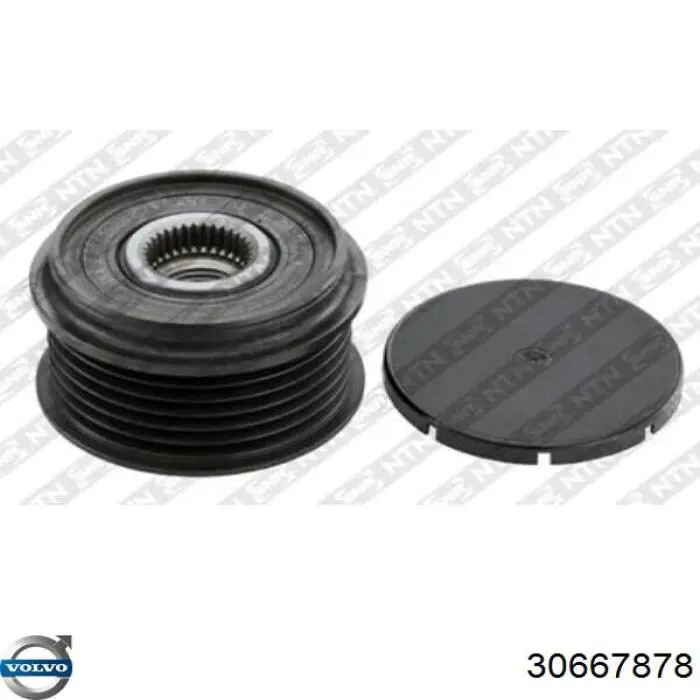 Koło pasowe alternatora 30667878 Volvo