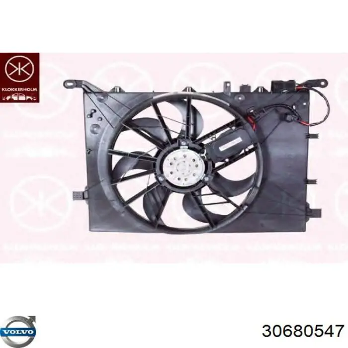 Dyfuzor chłodnicy, w komplecie z silnikiem i wirnikiem Volvo 30680547 cena, od 80,02 USD