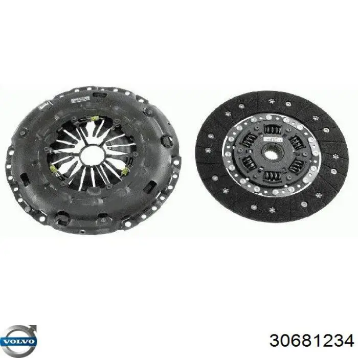 Zestaw sprzęgła (3 części) Volvo 30681234 cena, od 321,34 USD