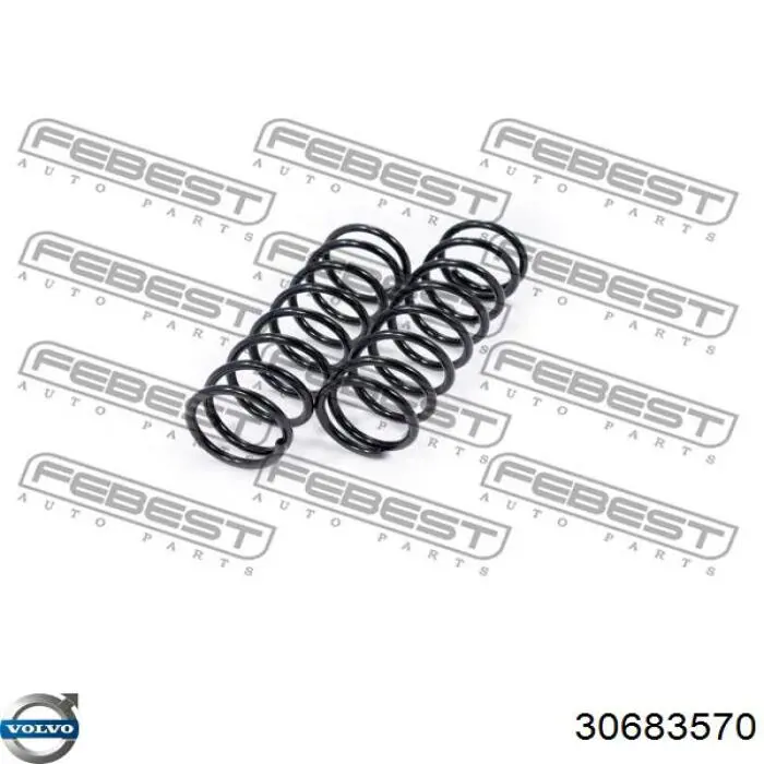 Sprężyna tylna Volvo 30683570 cena, od 37,93 USD
