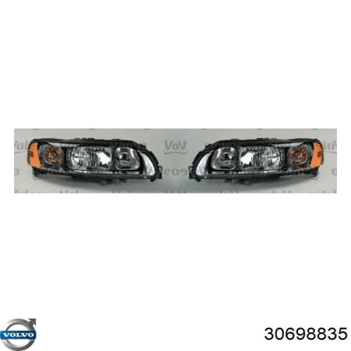 Reflektor lewy Volvo 30698835 cena, od 200,83 USD