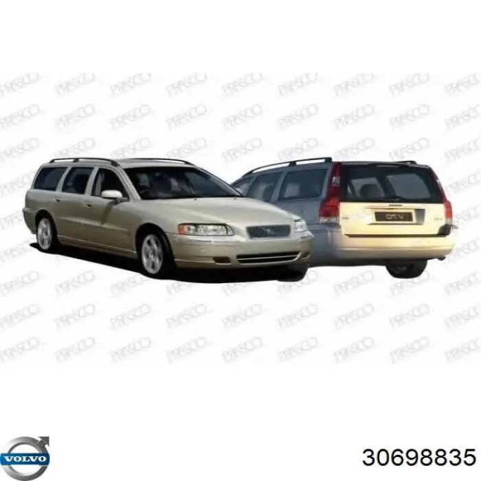 Reflektor lewy 30698835 Volvo