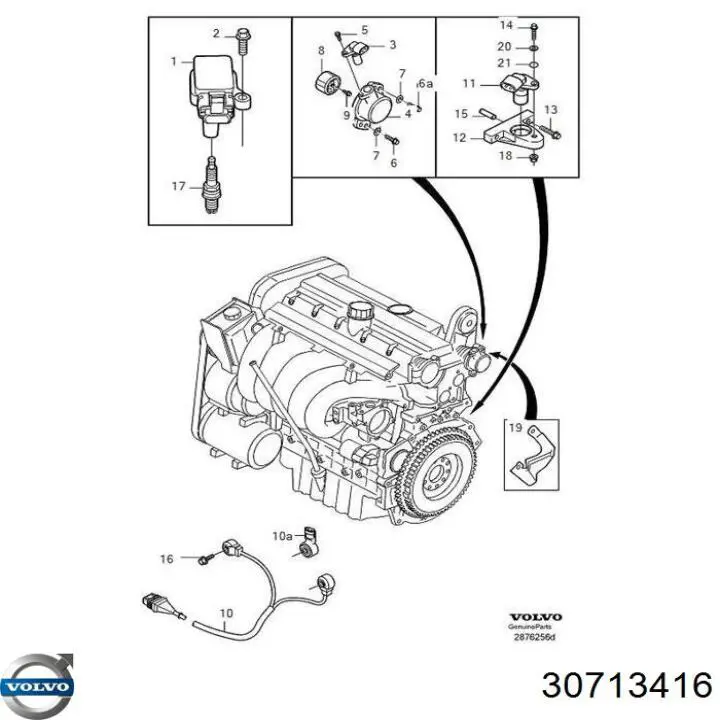 30713416 Volvo Cewka zapłonowa