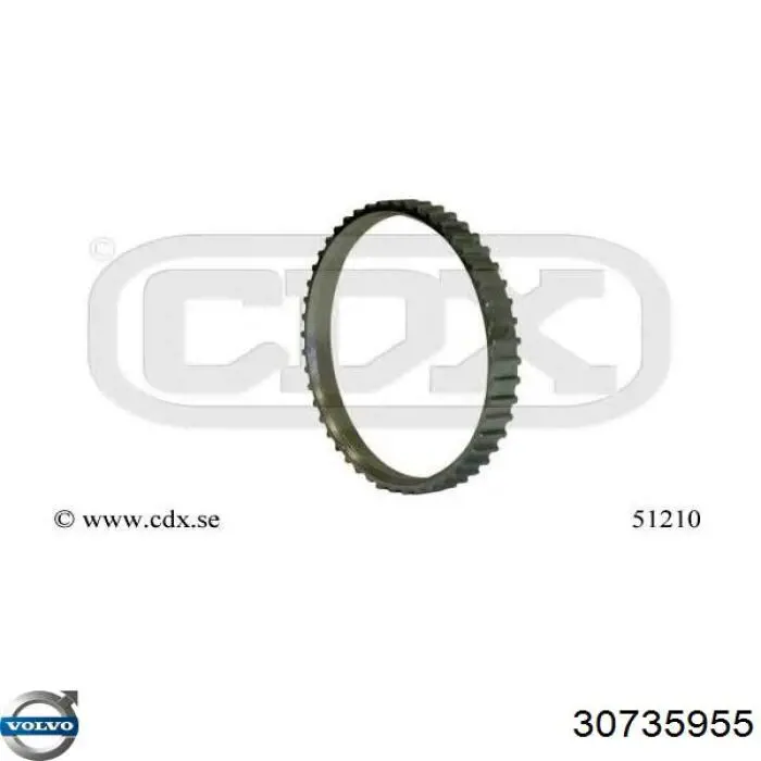 Pierścień ABS Volvo 30735955 cena, od 5,40 USD