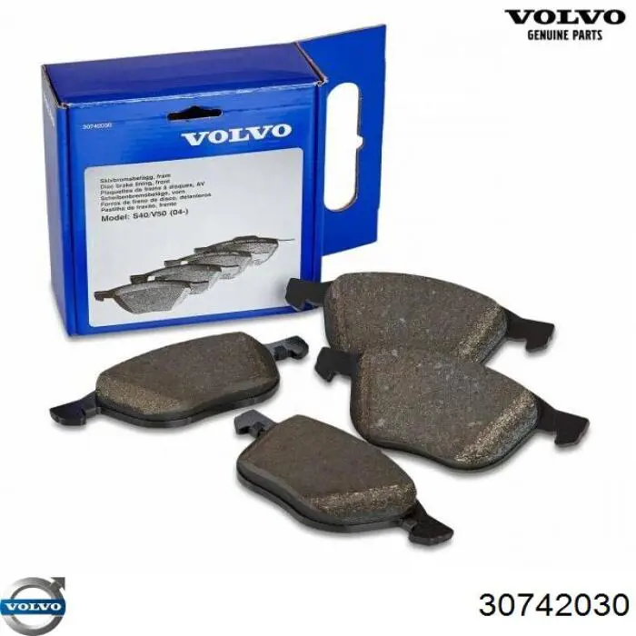 Klocki hamulcowe przednie tarczowe Volvo 30742030 cena, od 14,96 USD
