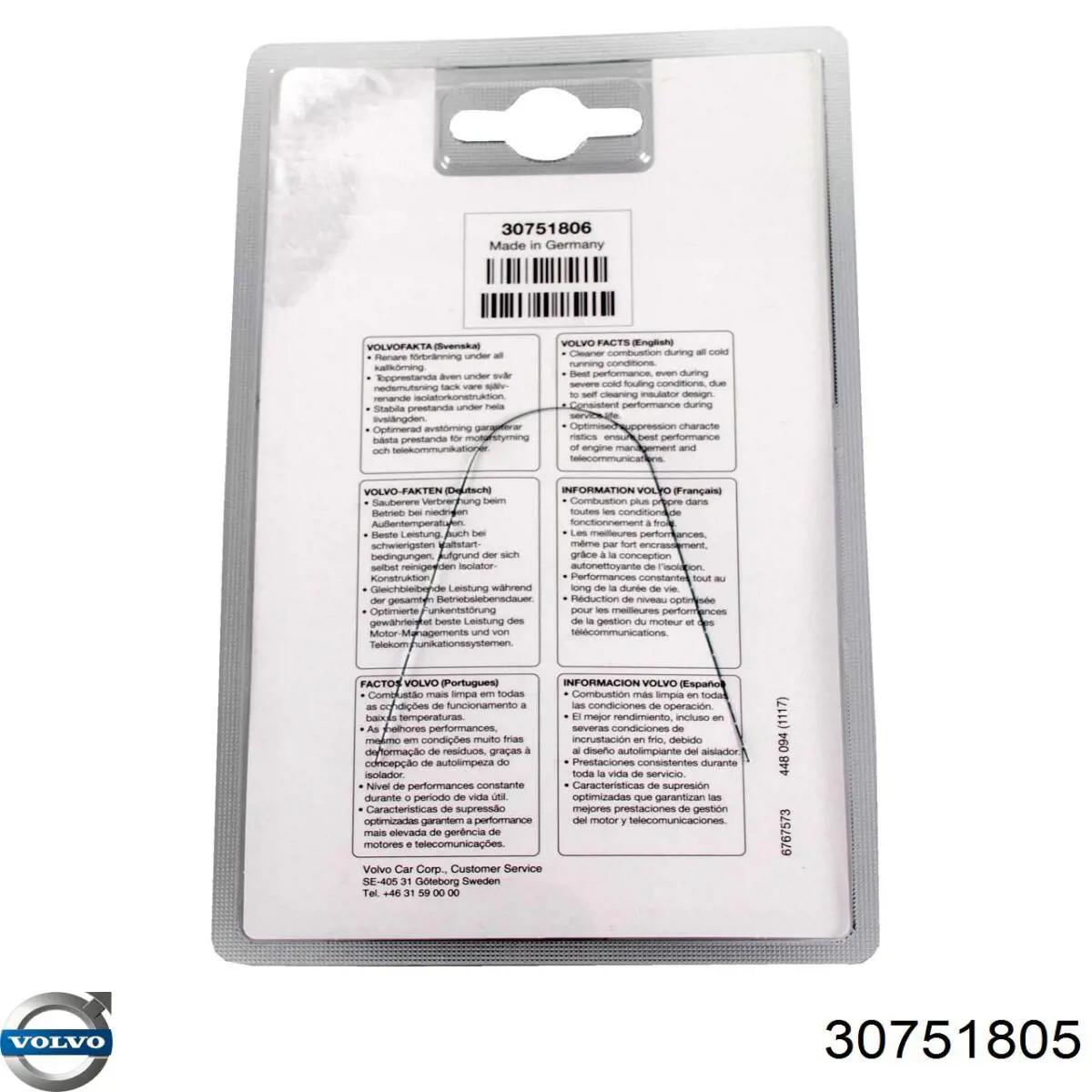 Do koszyka 30751805 Volvo Świeca zapłonowa