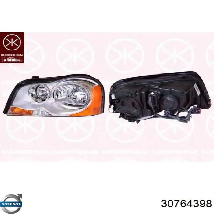 30698814 Volvo Reflektor prawy