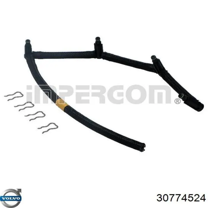 30774524 Volvo Rurka paliwa, zwrotna od wtryskiwaczy