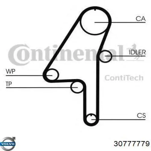 30777779 Volvo Pasek rozrządu