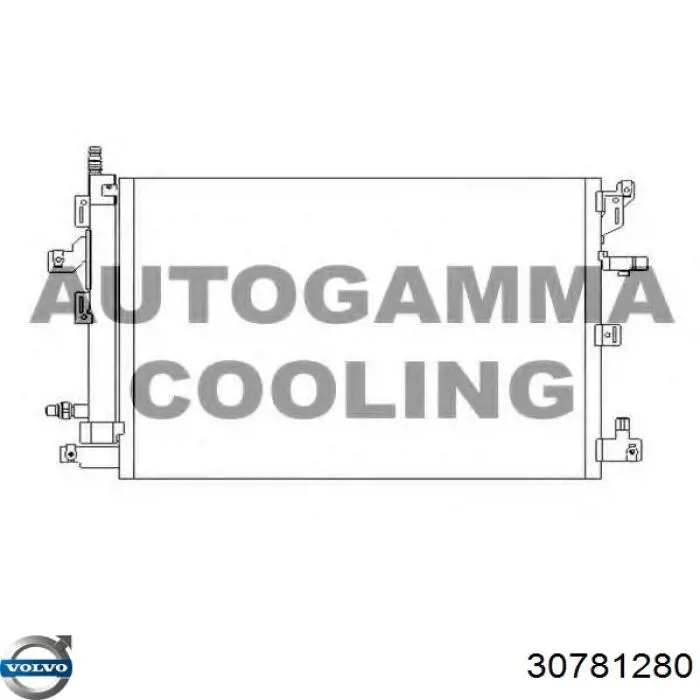 Chłodnica klimatyzacji Volvo 30781280 cena, od 33,47 USD