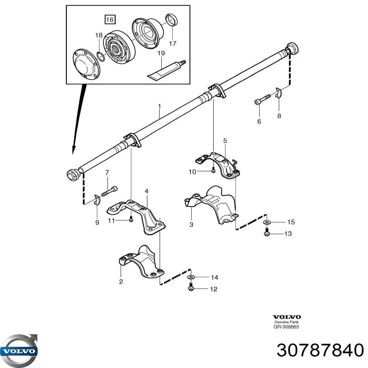 Wał Cardana tylny, kompletny Dodge Journey SUV (2008 - 2020) cena, od 98,82 USD