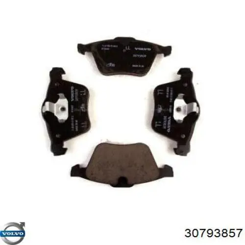 Klocki hamulcowe przednie tarczowe Volvo 30793857 cena, od 30,37 USD