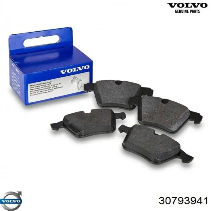 Do koszyka 30793941 Volvo Klocki hamulcowe przednie tarczowe