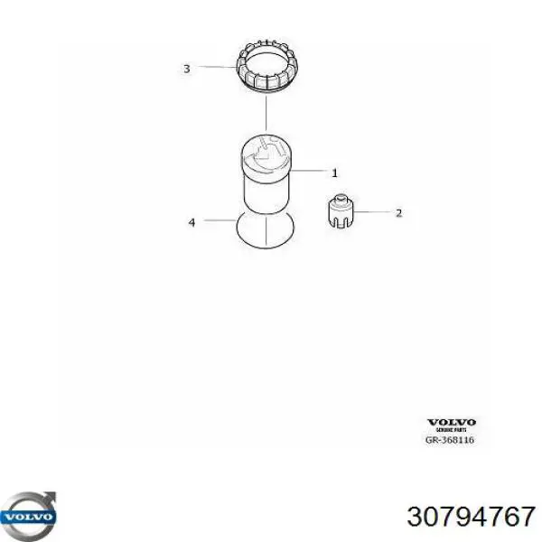 30794767 Volvo Moduł pompy paliwowej z czujnikiem poziomu paliwa