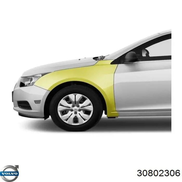 Do koszyka Błotnik przedni lewy Volvo V40  VW