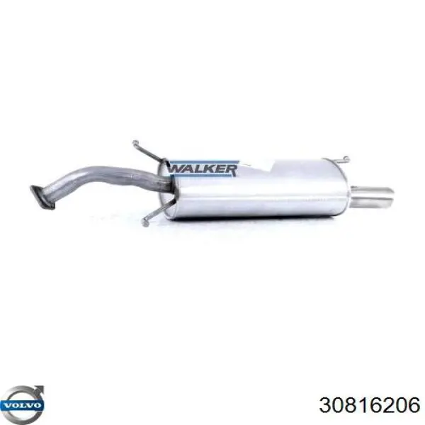 Tłumik, tylna część Volvo 30816206 cena, od  