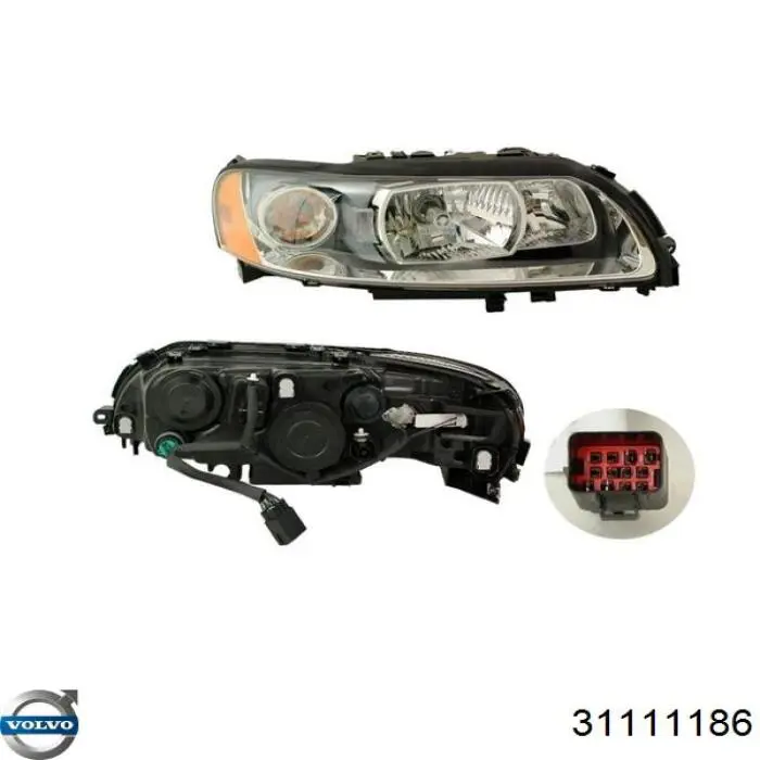 Reflektor lewy Volvo XC90 SUV (2002 - 2014) cena, od 237,81 USD