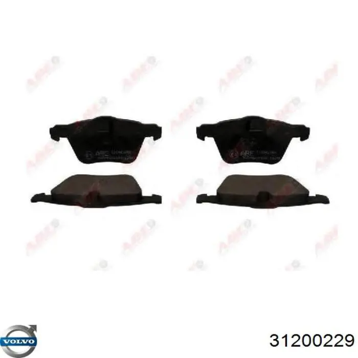 31200229 Volvo Klocki hamulcowe przednie tarczowe