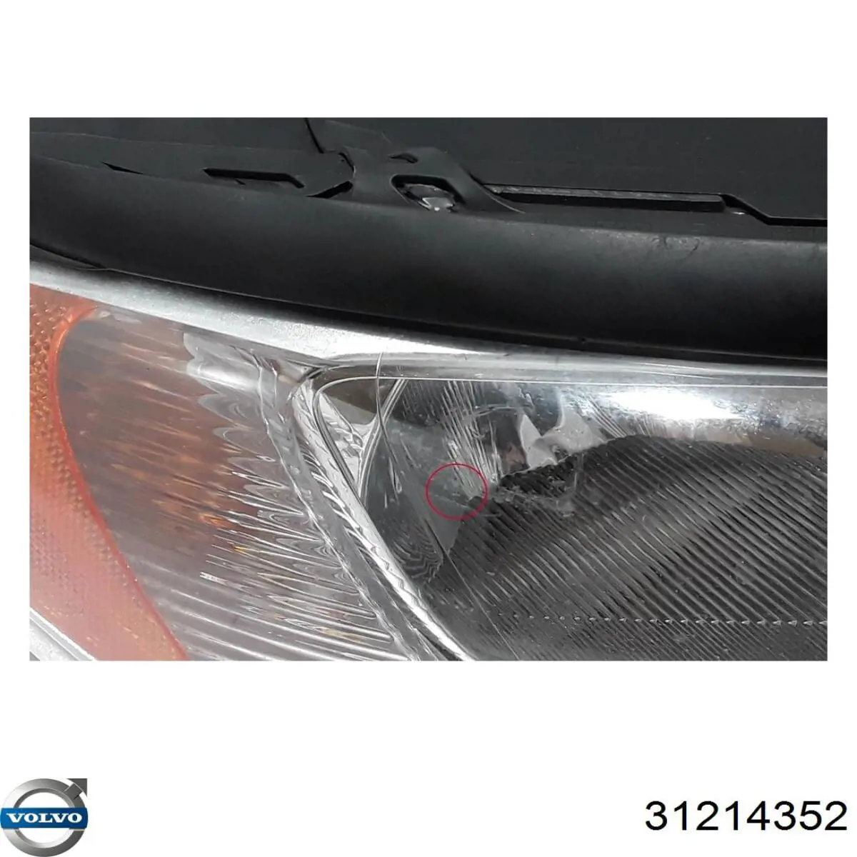 Do koszyka 31214352 Volvo Reflektor prawy