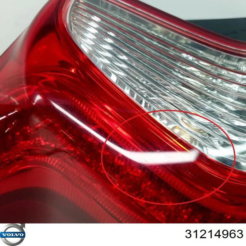 Lampa zespolona tylna lewa Volvo 31214963 cena, od 319,83 USD