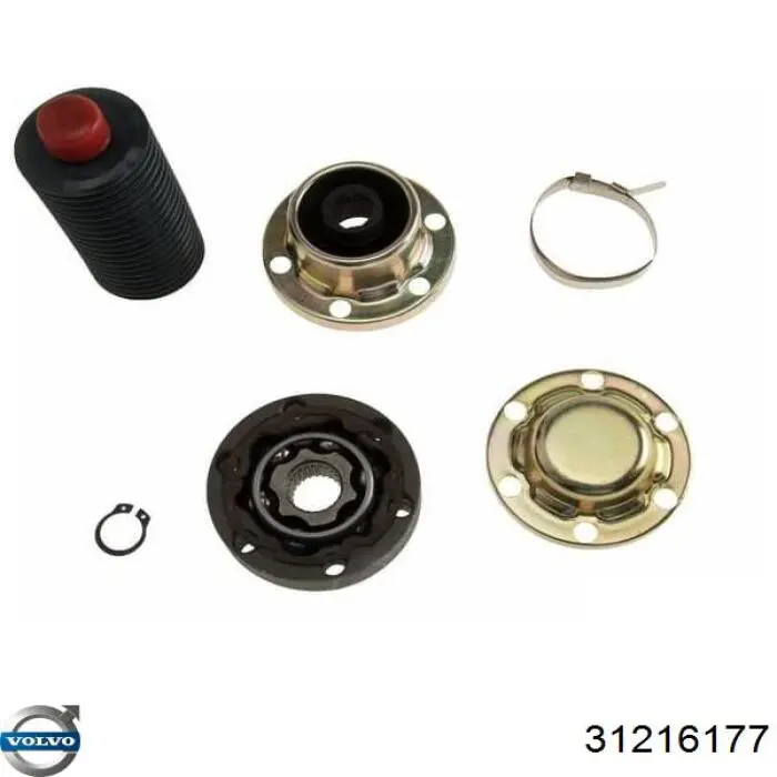 Przegub homokinetyczny, tylny wał napędowy, przód Volvo 31216177 cena, od 42,99 USD