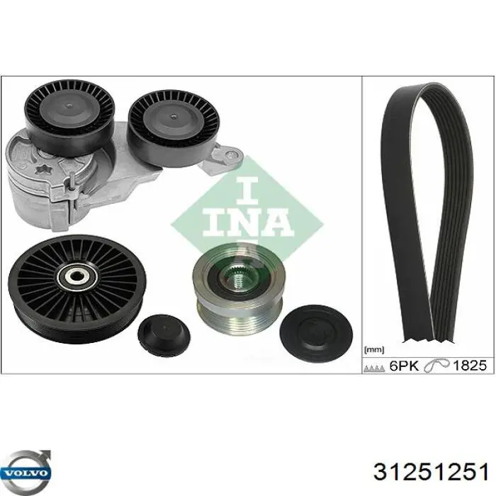 Napinacz paska napędowego Volvo 31251251 cena, od 23,15 USD