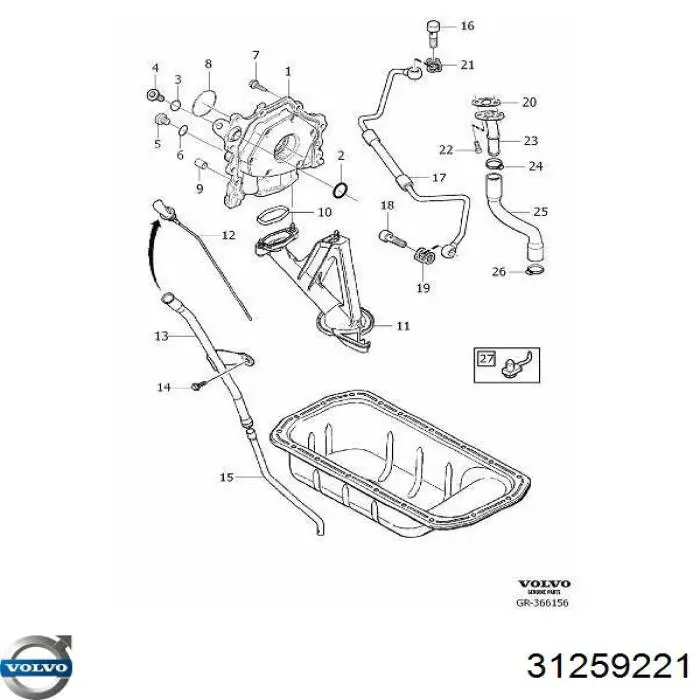 31259221 Volvo Kanał ssący