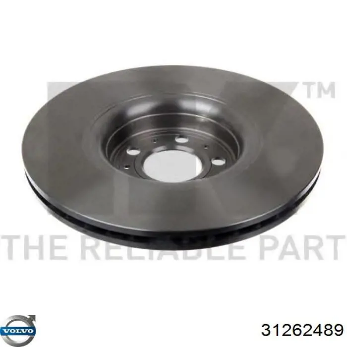 Do koszyka 31262489 Volvo Tarcza hamulcowa przednia