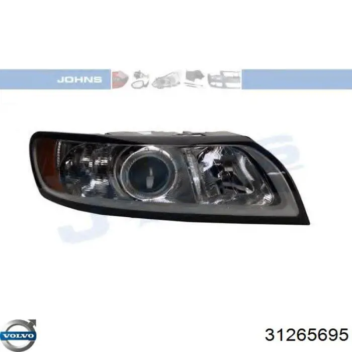 31265695 Volvo Reflektor prawy