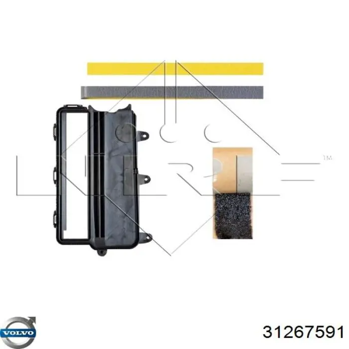 Parownik klimatyzacji Volvo 31267591 cena, od 112,91 USD