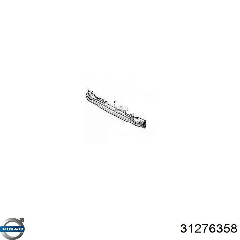 Wzmocnienie zderzaka przedniego do Volvo S60 II 134