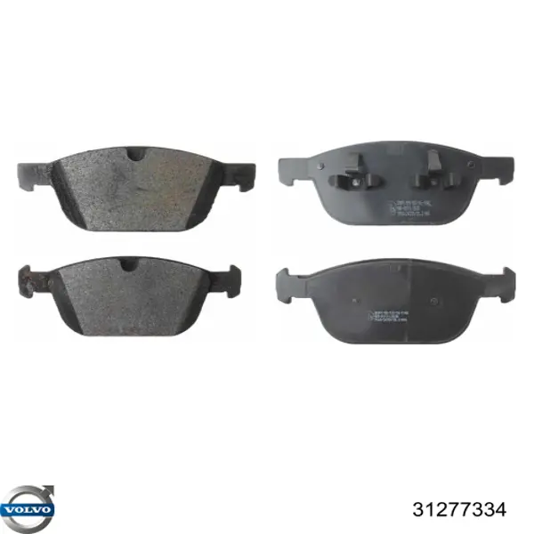 Klocki hamulcowe przednie tarczowe Volvo 31277334 cena, od 42,51 USD