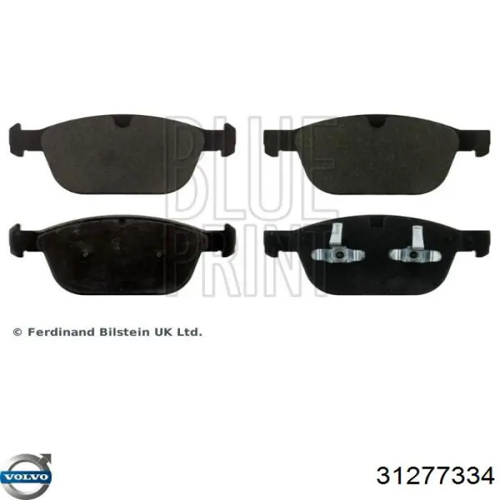 31277334 Volvo Klocki hamulcowe przednie tarczowe