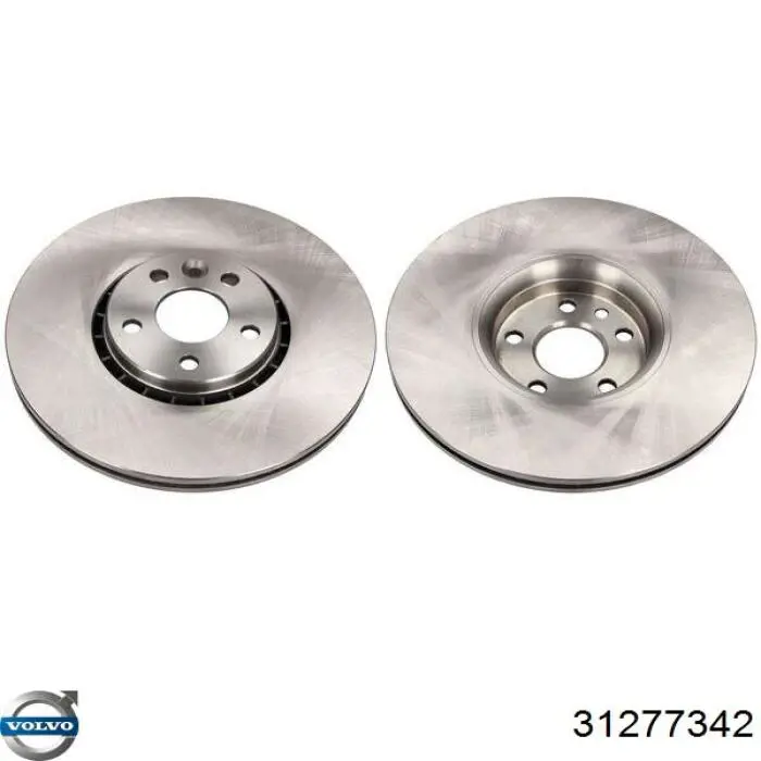 Do koszyka 31277342 Volvo Tarcza hamulcowa przednia