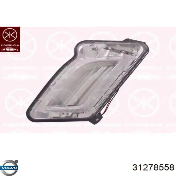 Lampa pozycyjna przednia prawa Volvo 31278558