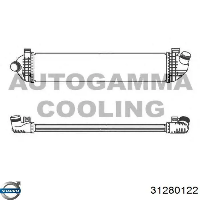 31280122 Volvo Chłodnica intercoolera